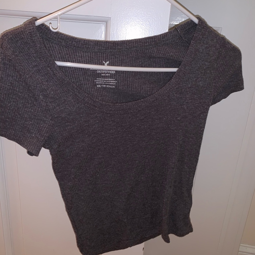 American eagle Grey soft tight tee